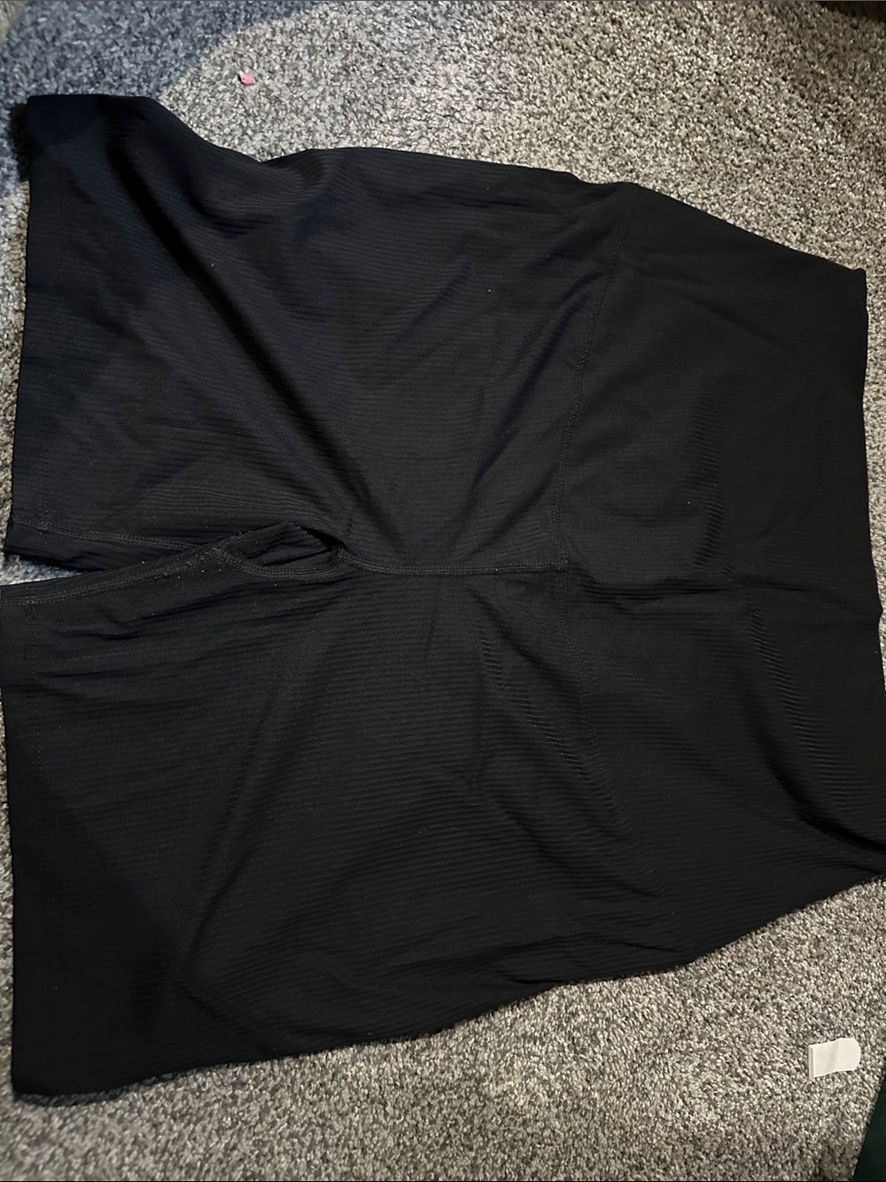 Black maternity spandex type shorts